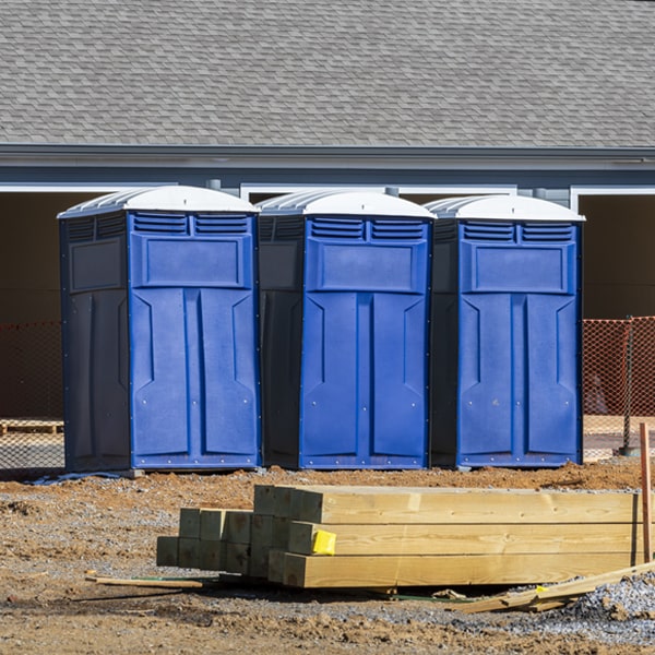 how can i report damages or issues with the portable toilets during my rental period in Epworth